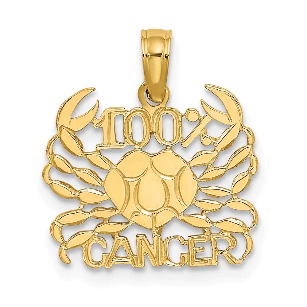 D4057.jpg 14K 100% CANCER Zodiac Charm - Image 1