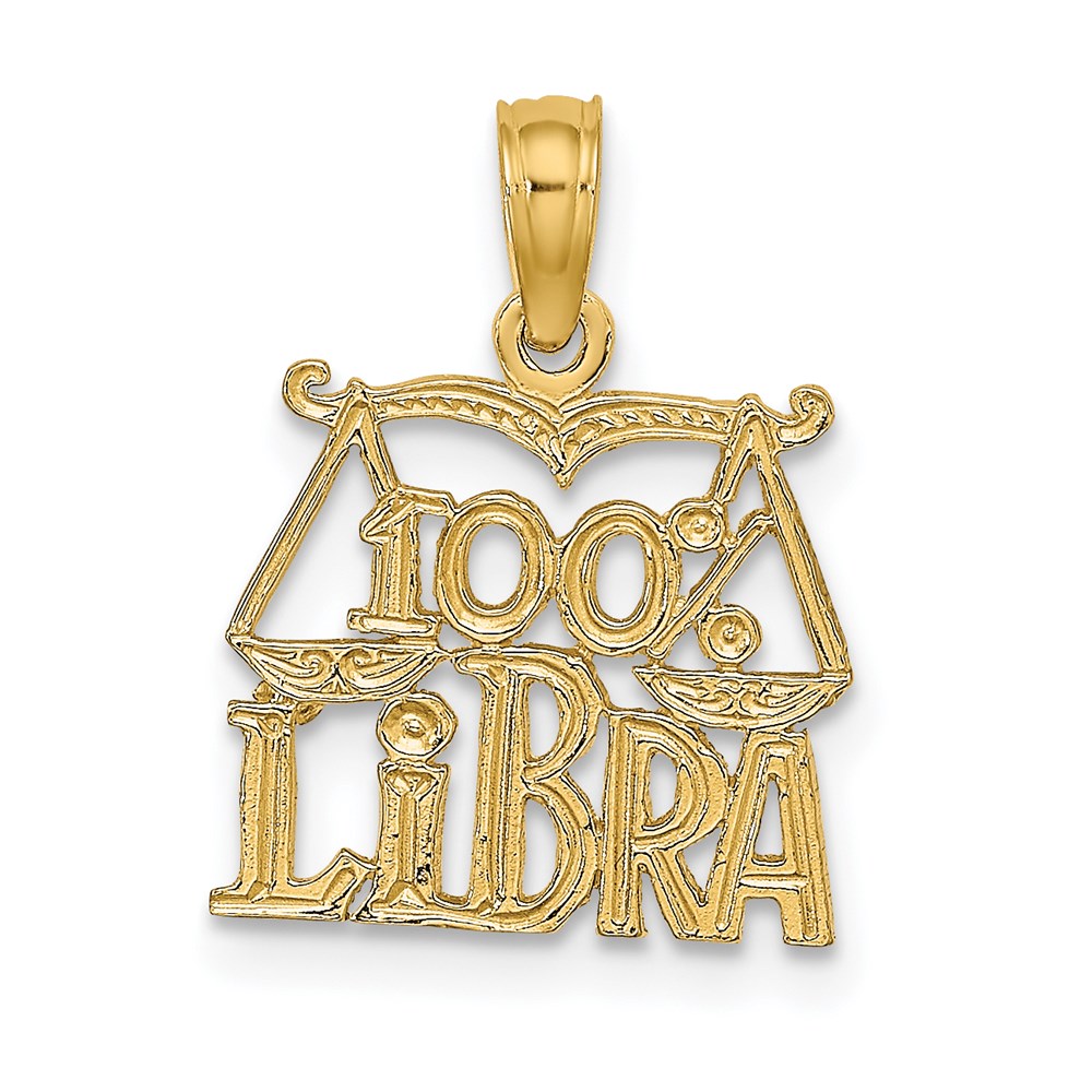 D4060.jpg 14K 100% LIBRA Zodiac Charm - Image 1