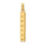 14k Six Inch Ruler Charm
