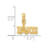 14K PARIS With Eiffel Tower Pendant - Image 3