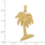14K Large Palm Tree Pendant - Image 3