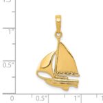 14K Sailboat Pendant - Image 3