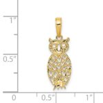 14K Owl Pendant - Image 3