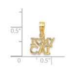 14k I HEART MY CAT Charm - Image 4