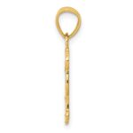 14k I HEART MY CAT on Reverse Cat Pendant - Image 2