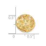 14K 3-D Cut-out Flower Bead Slide - Image 4