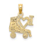 14K I HEART with Roller Skate Charm - Image 4