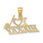 14K I HEART HOCKEY Charm - Image 4