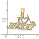 14K I HEART HOCKEY Charm - Image 3