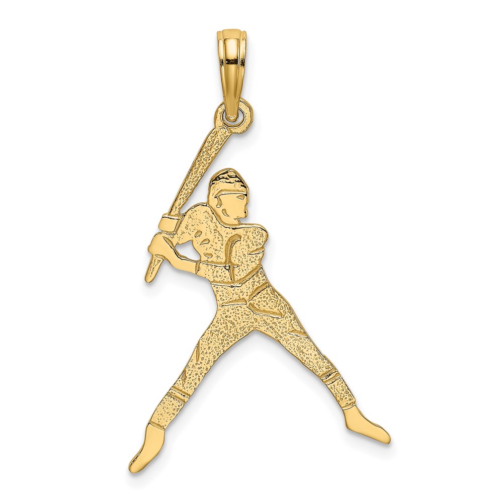 D4288.jpg 14K Baseball Batter Charm - Image 1