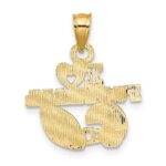 14K I HEART FOOTBALL with Helmet and Ball Charm - Image 3