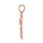 14K Rose Gold Polished Palm Tree Pendant - Image 2