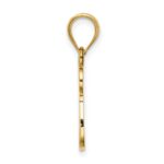 14K Polished Chai with Star of David Pendant - Image 2