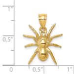 14K Polished Spider Pendant - Image 4