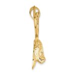 14K Polished Deer Head Pendant - Image 2