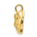 14K Polished Comedy/Tragedy Theater Masks Pendant - Image 2