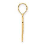 14k Fancy Filigree Heart Pendant - Image 2