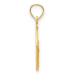 14k Pink Epoxy Butterfly Pendant - Image 2