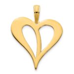 14k Open Heart Pendant - Image 4