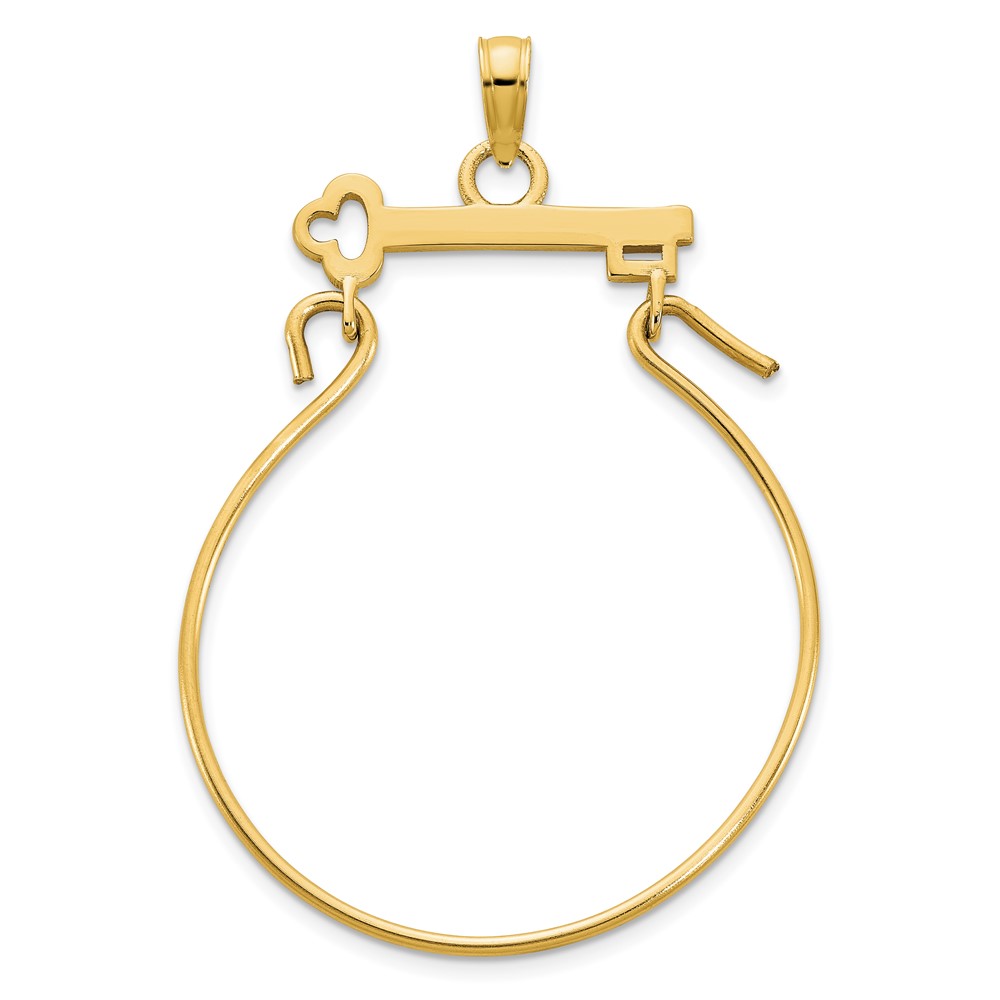D5114.jpg 14k Key Charm Holder Pendant - Image 1