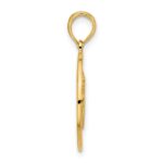 14k Claddagh Circle Pendant - Image 2