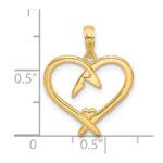 14k Fancy Heart Charm - Image 3