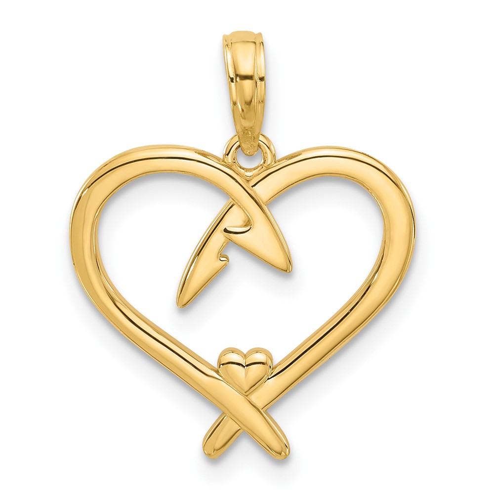 D5435.jpg 14k Fancy Heart Charm - Image 1