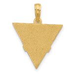 14K Polished Triangle Caduceus Charm - Image 4