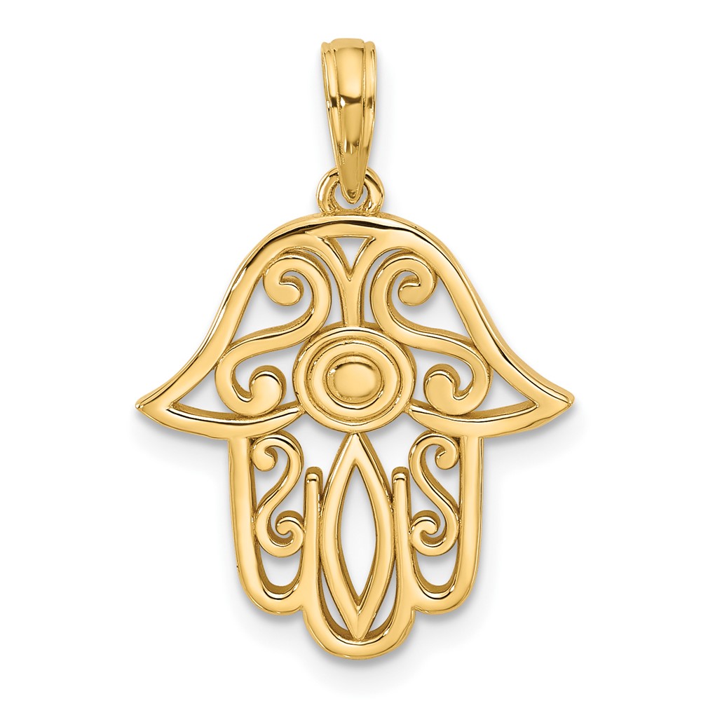 D5622.jpg 14K Fancy Hamsa Charm - Image 1