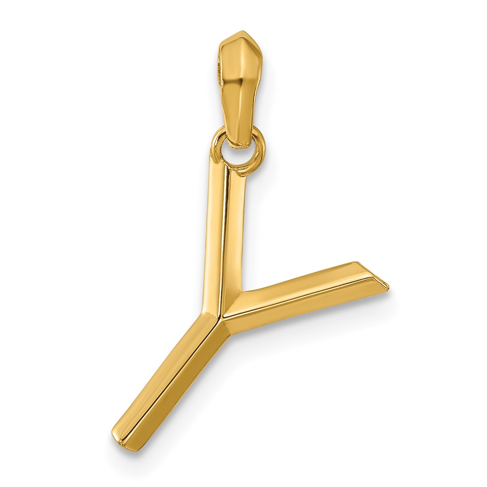 D5668Y.jpg 14ky Fancy Letter Y - Image 1