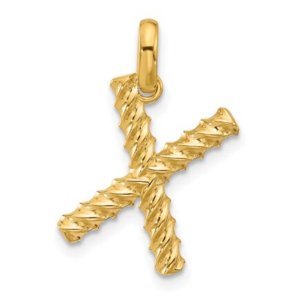 14ky Fancy Twist Letter X