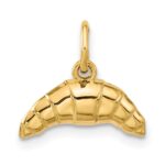 14k 3-D Fancy Croissant Charm