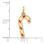 14k Enameled Candy Cane Charm - Image 4