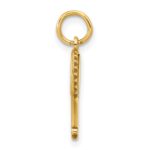 14k Two-tone Fancy Hand Mirror Charm - Image 2