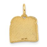 14k Red Enameled Fancy Toast and Jam Charm - Image 3