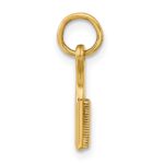 14k Blue Enameled Fancy Hairbrush Charm - Image 2