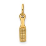 14k Blue Enameled Fancy Hairbrush Charm - Image 4