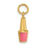 14k Pink Enameled Nail Polish Charm - Image 3
