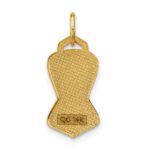 14k Black Enameled One Piece Swimsuit Charm - Image 3