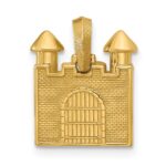 14k 2-D Castle Pendant