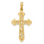 14K Polished Cross Pendant - Image 3