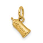 14K Polished Baby Bottle Pendant - Image 4
