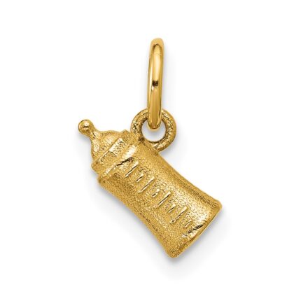 14K Polished Baby Bottle Pendant