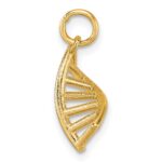 14K 3-D Polished DNA Pendant - Image 2
