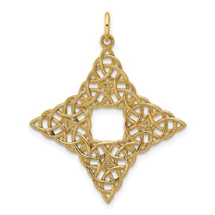 14K Polished Celtic Knot Pendant