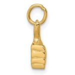 14K Polished Thumbs Up Hand Pendant - Image 2