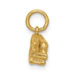 14K Polished 2-Finger Point Hand Pendant - Image 2