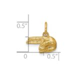 14K Polished 2-Finger Point Hand Pendant - Image 5