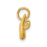 14K American Sign Language Alphabet Fingerspelling Sign Y Pendant - Image 2