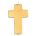 14k Large Polished Cross Charm - Image 3